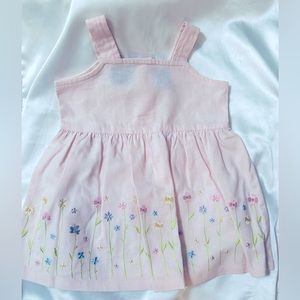 Pink embroidered dress